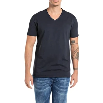 Image de Replay M3591a T Shirt, 067 Bleu Nuit, L Hommes