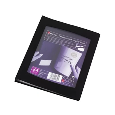 Image de Rexel 17435BK Livret de Présentation avec 24 Pochettes A5 noir