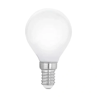 Image de Eglo Ampoule LED E14 forme goutte, lampe Milky en verre opaque, 4 watts (correspond à 40 watts), 470 lumens, blanc chaud, 2700 Kelvin, P45, Ø 4,5 cm