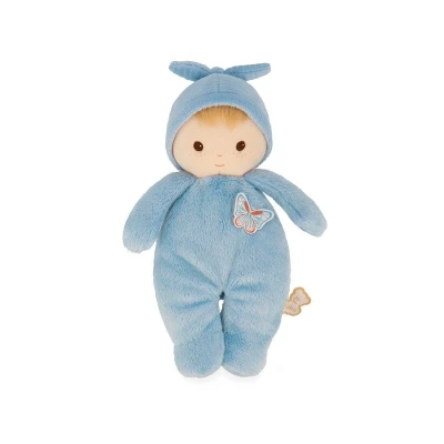Image de KALOO Poupon Très Doux et Moelleux pour Bébé Corps Souple Tendre en Tissu Couleur Bleu 24cm Lavable Dès la Naissance K222004