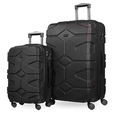 Image de HAUPTSTADTKOFFER X Kölln Set de 2 Valises rigides Bagage Trolley 4 roues extensible, TSA (S &amp; L), Noir