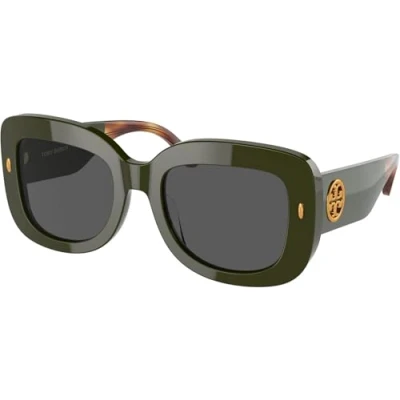 Image de Tory Burch Lunettes de soleil, Femme, Taille: One Size, Olive