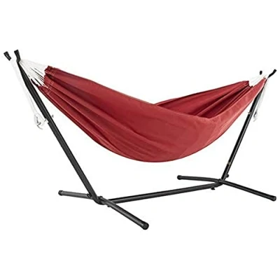 Image de Vivere C8SUNCR Hamac Combiné Sunbrella de Crimson avec Support (8ft)