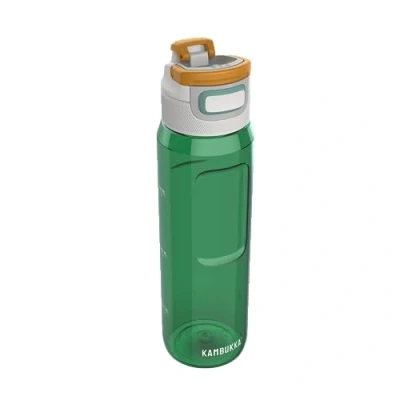 Image de Kambukka Gourde Modèle Elton Olive Green 1000 ML Bouteille d&#039;eau Résistante à la saleté et aux odeurs Chocs Passe au Lave Vaisselle Facile Tenir Marquage Millilitre