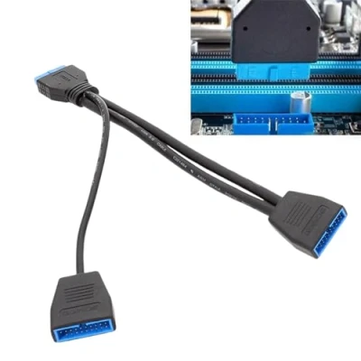 Image de 1 Carte Mère USB 3.0 19 Broches, Répartiteur D&#039;extension D&#039;en tête USB, De D&#039;ordinateur Interne 19/20 Port pour Ordinateurs Portables,