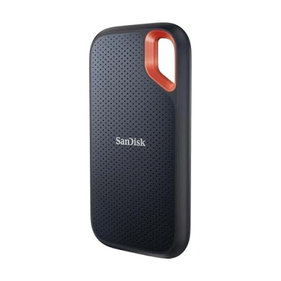 Image de SanDisk Extreme Portable SSD 8 To Disque Externe, jusqu&#039;à 1050 Mo/s en lecture, 1000 écriture, USB C, Résistance à la poussière et l&#039;eau classée IP65, NVMe SSD, Mousqueton pratique, Noir
