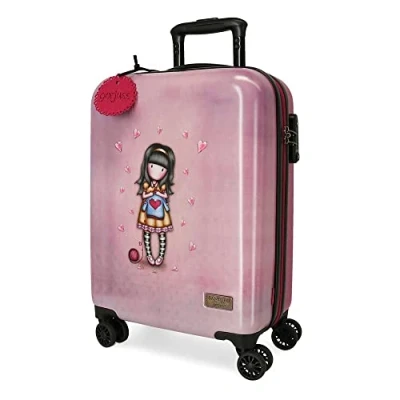 Image de Santoro Gorjuss For my Love Valise de cabine Violet 37 x 55 20 cm Rigide ABS Fermeture TSA 33 L 2,86 kg 4 roues doubles Bagage à main, violet,