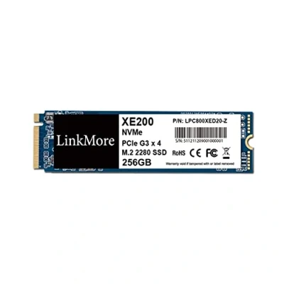 Image de LinkMore XE200 256 Go SSD Interne M.2 2280 PCIe Gen3 NVMe 1.3, Disque SSD, Jusqu&#039;à 2300 Mo/s pour Latop et PC