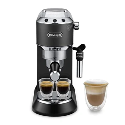 Image de De&#039;Longhi Dedica Style, Machine expresso pour préparer des boissons café et lactées, EC685BK, Noir, 20x35x38