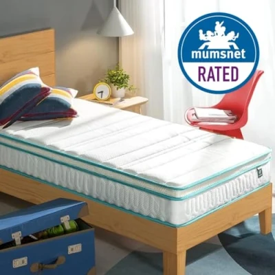 Image de Zinus 25,5 cm Mint Green Memory Foam Hybrid Spring Mattress