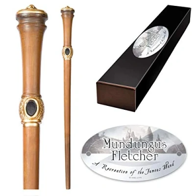 Image de The Noble Collection Mundungus Fletcher Character Wand 13in (33cm) Wizarding World With Name Tag Harry Potter Film Set Movie Props Wands