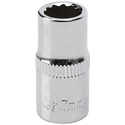 Image de KS TOOLS 918.1508 Clé à douille 1/4pouce DIN 3120, ISO 1174, 3124, 2725 7,0 Acier chrome vanadium