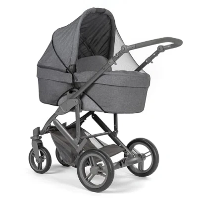 Image de Reer 87021 Moustiquaire Universelle pour poussettes, poussettes de Sport Noir
