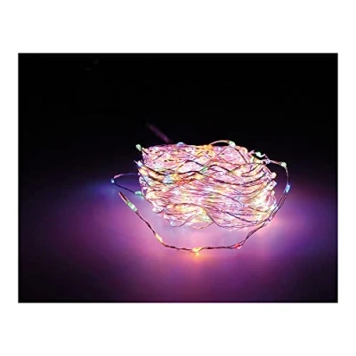 Image de NO DISPONIBLE GUIRNALDA MICRO LED Extra Dense Multicolore 900 cm 567 L Câble argenté