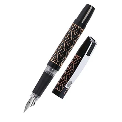 Image de Online Campus Spotlights, stylo à cartouche d&#039;encre standard, Plume Iridium de qualité supérieure, poignée ergonomique Softtouch, convient aux personnes souffrant d&#039;allergies. M Style rétro.