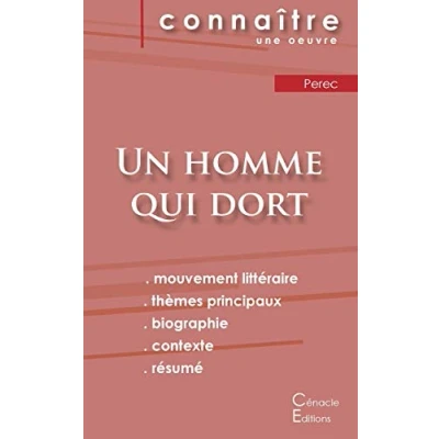 Image de Fiche de lecture Un homme qui dort Georges Perec (analyse littéraire référence et résumé complet)