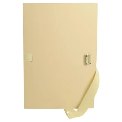 Image de Exacompta Réf. 320E 1 chemise à dos extensible en papier toilé couleur jusqu&#039;à 16 cm fermeture par sangle dimensions 26 x 36 pour folio mastic
