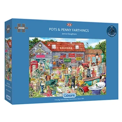 Image de Gibsons Pots and Penny Farthings Jigsaw Puzzle (2000 Pieces)