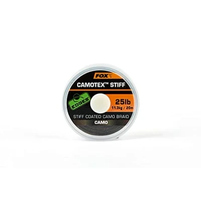 Image de Fox Edges Camotex Stiff Coated Camo Braid 20m Maat : 25lb 11.3kg