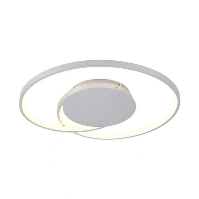 Image de LED Plafonnier Enesa à intensité variable (Moderne) en Gris Métal e. a. pour Chambre coucher (1 lampe,à), Eclairage LED, Lampe Luminaire Plafonnier, Plafond, Eclerage Plafond