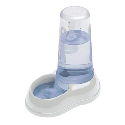 Image de Ferplast Distributeur de nourriture ou d&#039;eau pour chiens et chats AZIMUT 600, sèche eau 0,6 litre, fond antidérapant, 12,5 x 19 h 19,5 cm Blanc