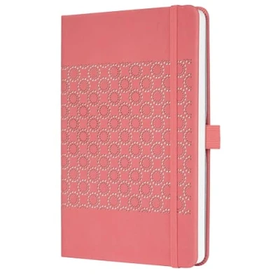 Image de SIGEL JN203 Carnet de notes, 13,5 x 20,3 cm, ligné, couverture rigide, rose saumon, Jolie