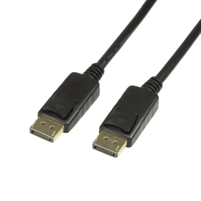Image de Câble DisplayPort LOGILINK CV0076 75 m Connecteur verrouillable Plaqué or
