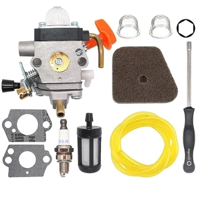 Image de Hippotech carburateur C1Q S174 pour STIHL FS87 FS90 FS100 FS110 FS130 HL90 HL95 HL100 HT100 HT101 KM90 KM100 KM110 SP90 Coupe Remplace 4180 120 0610