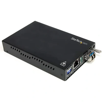 Image de StarTech.com Convertisseur Gigabit Ethernet fibre optique multimode LC 1000 Mb/s 550 m (ET91000LC2)