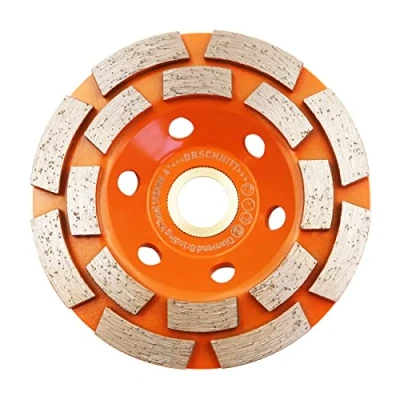 Image de Disque Diamant,Meule assiette diamantée 100mm BRSCHNITT béton universel 125 mm x 22,2 meule double rangée