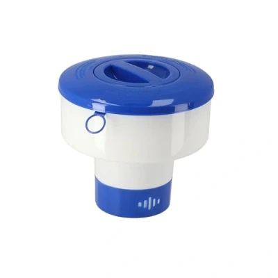 Image de Lantelme Doseur flottant pour tablettes de chlore jusqu&#039;à 200 g piscine, Hottub Dosage réglable un entretien hygiénique la empêche les algues,