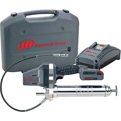 Image de Ingersoll Rand LUB5130 K12 EU Pompe à Graisse Sans Fil Gris/Noir 431 Bar, 75g/mn, 3 Modes de Changement, Capacité 400g, LED
