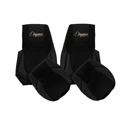 Image de F CORE Housses de Siege Camion compatibilité pour DAF XF NG XG XG+ 10.21 Mêmes sièges Noir