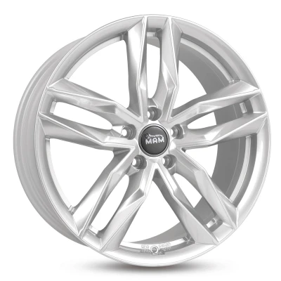 Image de MAM 5Trou 20Pouce 112mm Jante alu RS3 peinte argent brillant MAMRS38520511245SL