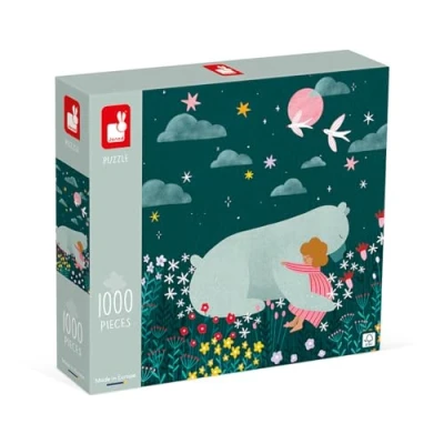 Image de Janod Puzzle 1000 Pièces Amitié Adapté Adulte Adolescent Enfant Développe la Patience et Dextérité Fabrication Européenne Certifié FSC Dès 10 Ans,J02522