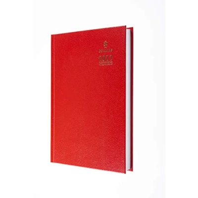 Image de Collins Agenda journalier 2022 avec rendez vous, format A5, rouge