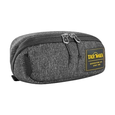 Image de Tatonka Trousse de Toilette Square Zip Pouch S (1 l) Sac Rabattable avec 2 Poches Filet à Fermeture éclair sans PFC/PFAS 8 x 19 7 cm (Noir)