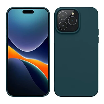 Image de kwmobile Housse Compatible avec Apple iPhone 14 Pro Maxcoque Coque de Protection Fine Douce Flexible pétrole Mat