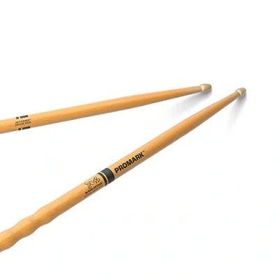 Image de ProMark Baguette Batterie Glenn Kotche Baguettes ActiveGrip Devient plus collant lorsque vos mains transpirent Finition Active Grip, Pointe de gland, Bois hickory 1 Paire