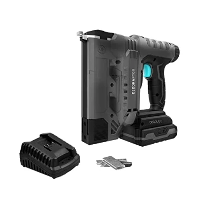 Image de Cecotec Agrafeuse de Batterie CecoRaptor Perfect Staples&amp;Nails 2020 Advance 20 V 2000 mAh Vitesse 30 déclenchements par Minute