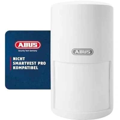 Image de ABUS Détecteur de mouvement sans fil Smartvest pour système d&#039;alarme Surveillance locaux Montage Fonctionne sur piles blanc 38829