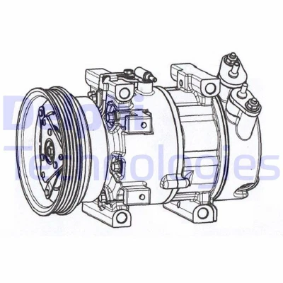 Image de DELPHI CS20533 Compresseur De Climatisation 7V16 PAG 46 DACIA: Sandero I, Logan I Berline