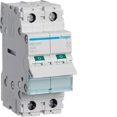 Image de Hager Interruptor modular, 2 polos, 40A