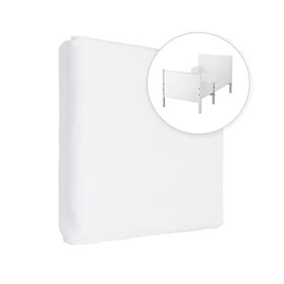 Image de Drap Housse en Jersey 100% Coton pour Matelas Extensible 160 x 80 cm (Blanc)