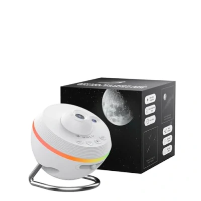 Image de Ainael Projecteur Galaxie, Etoile Planetarium Lampe Veilleuse Ciel Étoilé Plafond avec Bande Lumineuse Meteor Galaxy Projector pour Enfants Chambre Anniversaire Noël Cadeau (White)