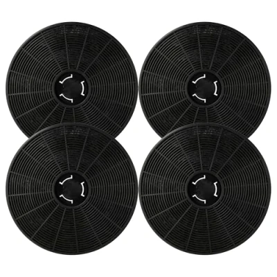 Image de vhbw 4x Filtres à charbon actif remplacement pour Klarstein 10035386 hotte aspirante 16 cm