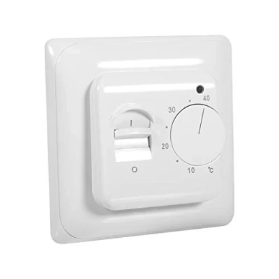Image de DEWIN Thermostat Mecanique pour Chauffage 230V Commutateur de Commande température climatisation Manuel mécanique Plancher pièce