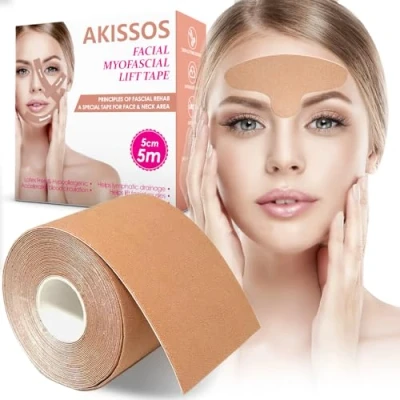 Image de Akissos Forehead and Between Eyes Wrinkle Patches The Original Patch Non Invasive Smoothers for Wrinkles 5cm*5m 1 Roll