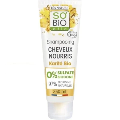 Image de SO Bio Shampooing Karite Pour Cheveux Nourris Et Brillants 250Ml Lot De 3