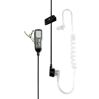 Image de Midland MA31 M Microphone avec Écouteur Mono Pneumatique, Ptt Et Vox Sélectionnable Double Jack/Pin Accessoire Radio